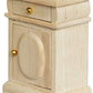 Miniature Bedside Cabinet 1:12 Dollhouse Furniture Nightstand Wooden Model Doll House Accessories For Mini Room Bedroom Scene Decoration (Wood)