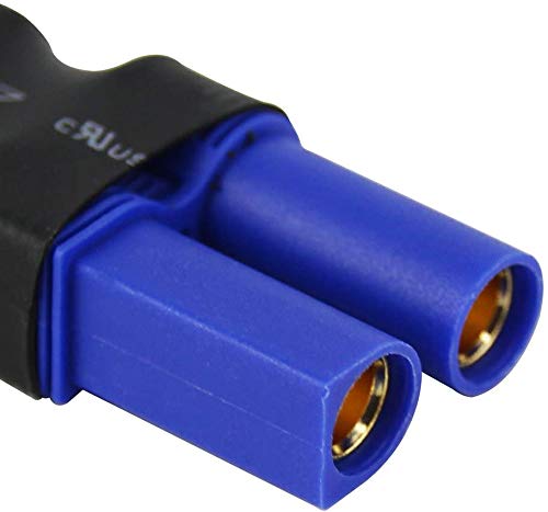 4pcs XT60 to EC5 Male Female Adapter, XT60 to Male Female EC5 Connector Adapter No Wires RC LiPo Battery Connectors