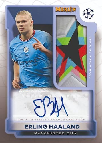 Topps Merlin Chrome UEFA Champions Soccer Card Blaster Box - 32 Multicolor Cards, Cardboard Material