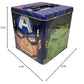 The Tin Box Marvel Avengers Stack Store And Carry Tin. Stackable Tin Box With Handle, Blue