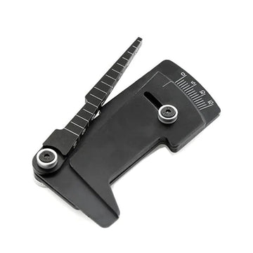 KingVal Metal Adjustable Ruler 15 Degrees RC Car Wheel Tire Camber Gauge Height Measuring Tool Compatible with 1/10 RC Car (Blac