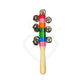 Wooden Baby Jhunjhuna Rattle Toy for Kids | Colorful Bell Stick Toy | Safe NonToxic Wooden Rattle | Sound Toy for Infants & Tod
