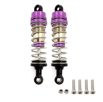 4PCS Metal Shock Absorber Adjustable Assembled Spring Damper for Wltoys 124019 124018 144001 RC Car Spare Parts Upgrade Accessor