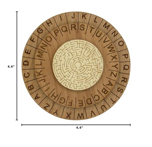 Labyrinth Cipher Wheel - enhanced Escape Room Decoder Ring and Escape Room Prop