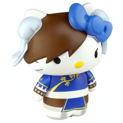 Toynami Street Fighter X Hello Kitty Chun-Li 10 Inch Pvc Coin Bank, Blue