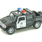KiNSMART H2 Hummer SUT Police Truck Interceptor 5'' 1:36 Scale Die Cast Metal Model Toy