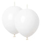 Adido Eva Link Balloons White 12 Inch Quick Link Latex Balloon 80 Pcs For Wedding, Baby Shower, Birthday, Bridal Shower, Hallowe