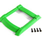 Traxxas 8917G Skid Plate, Roof (Body), Green/ 3x12mm Cs (4)