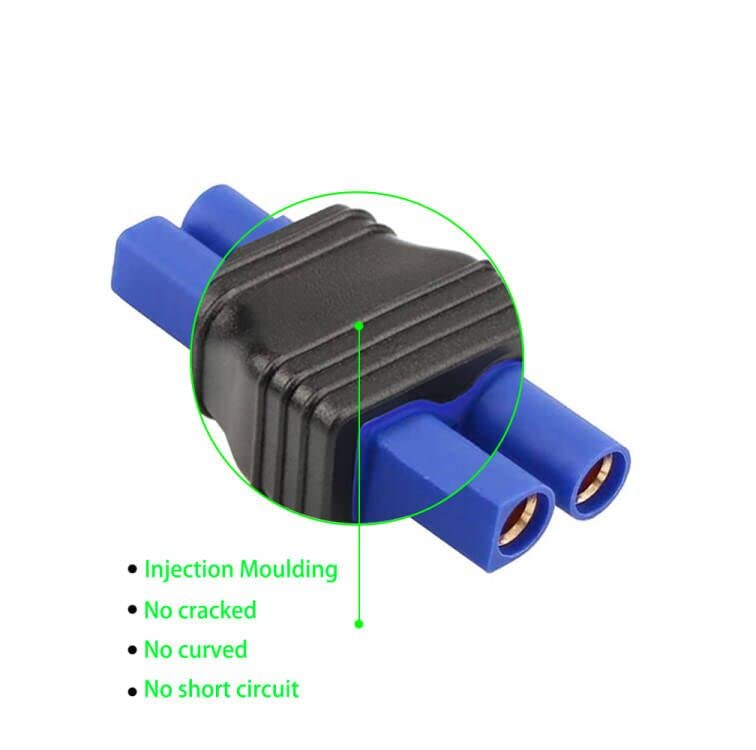 Laisomeke EC3 Male Plug Connector to EC5 Female Plug Connector Adapter for RC Lipo Battery EC3 to EC5 Adapter(2Pack)