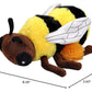 Wild Republic Ecokins Mini, Bee, Stuffed Animal, 8 Inches, Gift For Kids, Plush Toy, Made From Spun Recycled Water Bottles, Eco