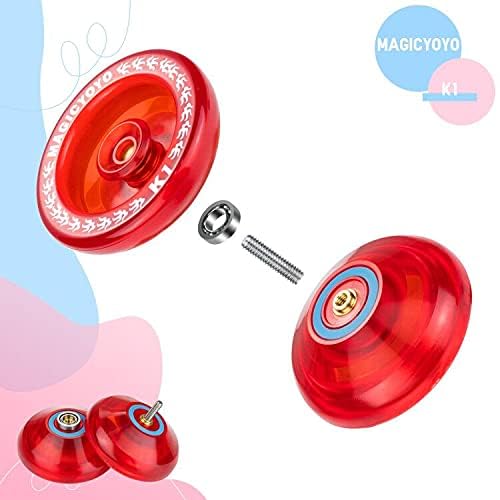Magicyoyo Responsive Yoyo K1 Tug Return Yo Yo, Hubstacks Yo-Yo For Kids Beginners Dual Purpose Yo Yo With Unresponsive Bearing,