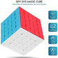 Coogam Qiyi 5X5 Speed Cube Stickerless Magic Puzzle Toy Gift For Kids And Adults Challenge (Qizheng S Version)