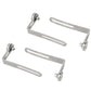 RZXYLRC 4Pcs Car Shell Body Mount L-Bracket Metal Body Post Mount Magnet for Axial SCX10 1/10 Scale RC Crawler Upgrade Part (Sil