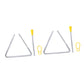 Excluzo 2 Sets Orff Percussion Baby Musical Instruments Kids Musical Instruments Triangle Dinner Bell Kids Music Toy Musical Tri