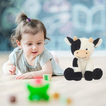Bsvome 9 Inches Cow Stuffed Animal Soft Plush Cute Cow Doll For Boys Girls