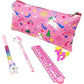 Polyester Pencil Cases School Kids Girls Women Pen Holder Pouch Pencil Box (1)