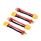 4pcs Deans T-Plug Male to XT60 Female Connector Lead Adapter Cable 14awg 5cm for RC Lipo(BDHI-63)