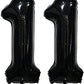 CollectiveMed. Number Foil Balloon 16 Inch  Black Colour (BLACK11)