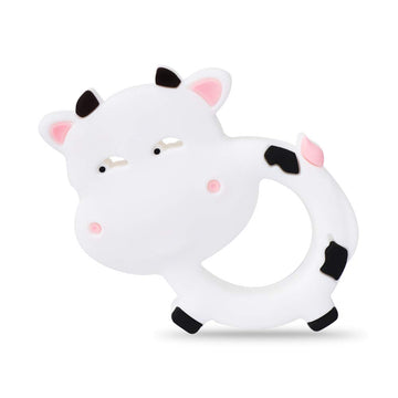Amazingm Cow Sensory Chew Teether For Boys And Girls,Food Grade Silicone Safety Pendant Chewy Teething Toy For Kids With Autism, Adhd,Oral Motor,Teething,Biting Needs