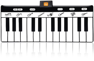Play22 Floor Piano Mat For Toddlers 71' - 24 Keys Piano Play Mat - Keyboard Playmat Has Record, Playback, Demo, Play, Adjustable Vol. - Best Piano Gift For Boys & Girls