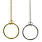 Momomage 1 Pc Ring And Chain (Large Ring) Magic Tricks Metal Knot Ring On Chain Magic Prop Close Up Street Magic Illusion (Silve