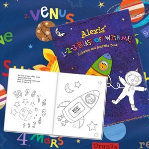 Personalized Coloring & Activity Book For Kids - I See Me! (Outer Space)