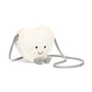 Jellycat Amuseables Cream Heart Plush Bag, 9 Inches | Crossbody & Shoulder Purse | Fun & Unique Handbag