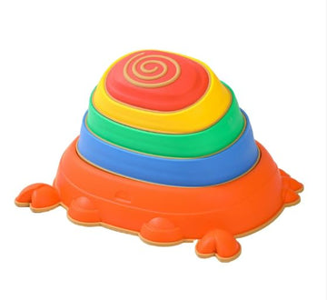 Kirumie Crab Stepping Stones For Kids, Non-Slip Plastic Balance River Stones For Kids, Promoting Children 'S Coordination Skills