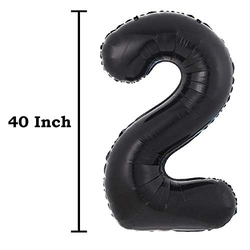 40inch Jumbo Black 21 number balloons for 21st Birthday Decorations helium balloons party supplies use them as Props for Photos