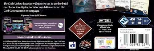 Fantasy Flight Games Arkham Horror The Card Game The Circle Undone Investigator Expansion - Embrace The Occult Secrets Of Arkham