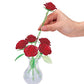 Beverly 47 Piece Crystal Puzzle 6 Rose Red