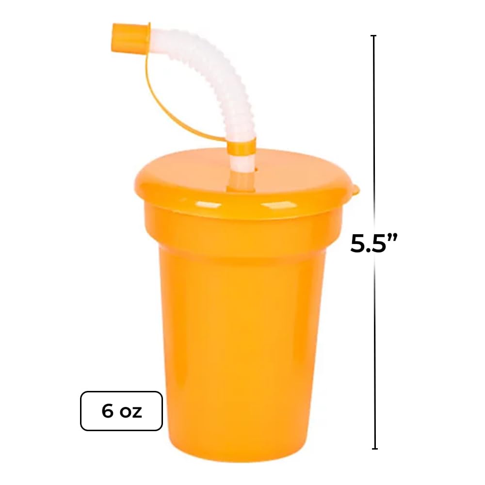 Rhode Island Novelty Neon Sipper Cups - 12 per Order