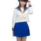 Beautifulfashionlife Womens School Uniform High Waist Flat Pleated Skirts 4Xl Light Blue