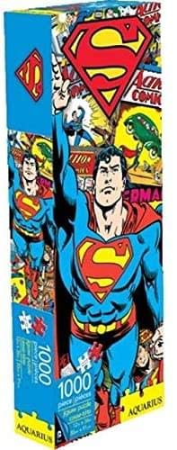 AQUARIUS Superman Retro 1000 Piece Jigsaw Puzzle, 10" Multi-colored, Model 73027, Plastic