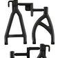 RPM 80602 Rear Upper/Lower A-Arms Black 1/16 E-Revo Black