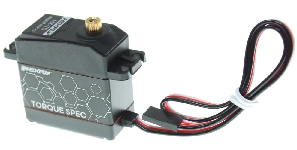 Hexfly by Redcat Torque Spec Servo 4-Pack (Includes Metal Servo Horns) 25KG @ 5V, 35KG @ 7.4V, 42KG @ 8.4V