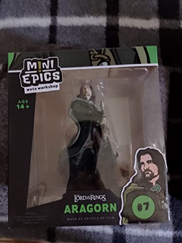 Weta Workshop Collectibles Lord Of The Rings Mini Epics Vinyl Aragon 12 Cm Figures, Gray, Standard