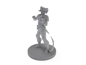 Tiefling Bard With Fiddle Tabletop Dnd Gaming Miniature