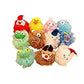 Cartoon Bath Pouf Puff Mesh Bath Sponges With Stuffed Animal Loofah (4 Pack) Rabbit,Bear,Duck,Frog Design