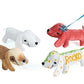 Colorations Set of 12 Decorate Your Own Fabric Plush Stuffed Puppy Dog, Arts & Crafts, Autograph, Signatures, Smooth, 41/4H x 