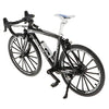 ATORSE 2xSimulation Handmade Alloy Bicycle Model Toy Desktop Collectibles Kids Black