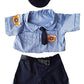 Police Uniform Outfit Teddy Bear Clothes Fits Most 14'' - 18'' Build-A-Bear And Make Your Own Stuffed Animals
