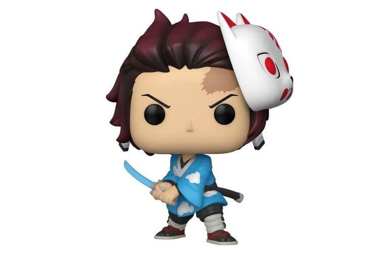 Funko Pop! Animation #867 Tanjiro Kamado PVC Figure with Mask, Multi-coloured, One Size, Model 49632