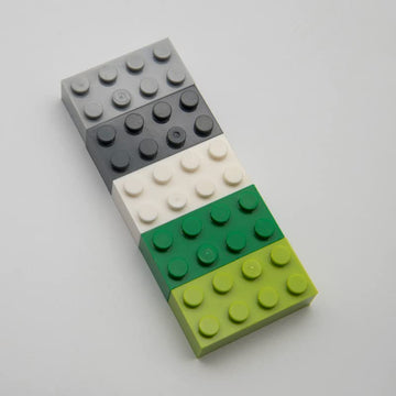 Classic Brick Block Bulk, Light Gray Bricks 2X4, Building Bricks Flat 100 Piece, Compatible With Lego Parts And Pieces: 2X4 Ligh