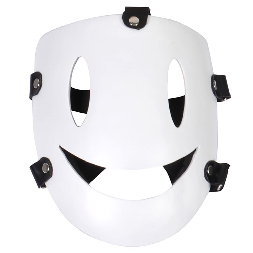 Oikawa High-Rise Invasion Cosplay Mask Sniper Mask Tenkuu Shinpan Mask White Smile Resin Mask for Halloween Cosplay Props