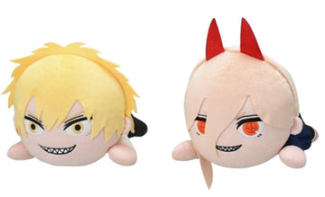 Sega Nesoberi (Lay-Down) Chainsaw Man Sp Plush Denji & Power