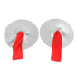 Atorse 1 Pair Hand Cymbal Hand Percussion Instruments Chinese Gong Performance Practice Parts 5.9Inch Silver