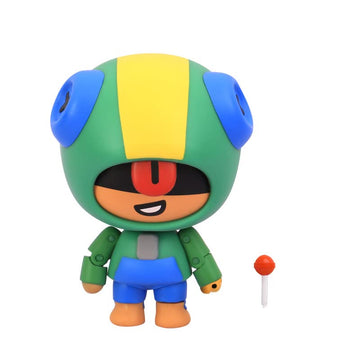 P.M.I. Brawl Stars 4.5'' Leon With Lollipop Action Figure - Officially Licensed, Articulated, Gift For Gamers