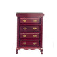 Dollhouse Miniature Twin Bedroom Set in Mahogany
