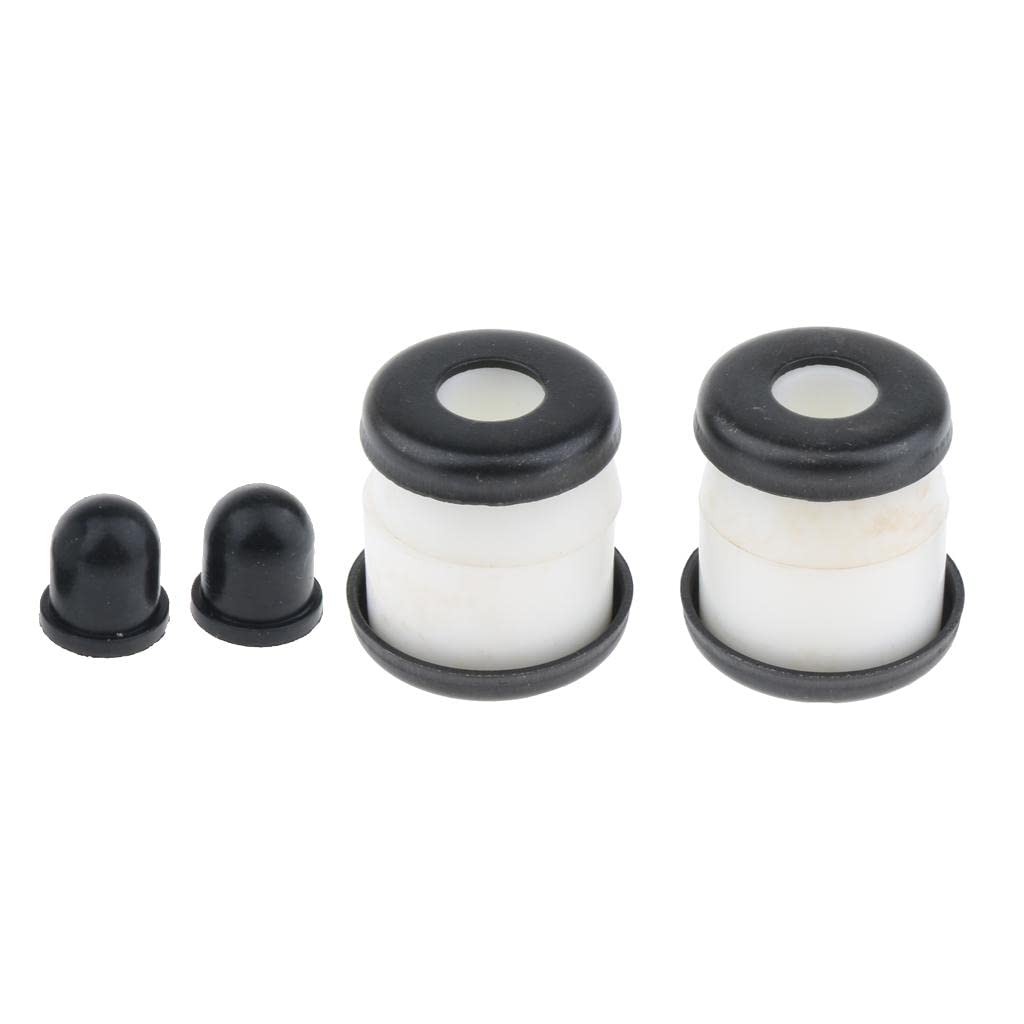 Calandis Skateboard Rebuild Kit Bushings Washers Pivot Cups for 2 Trucks 3.25in White